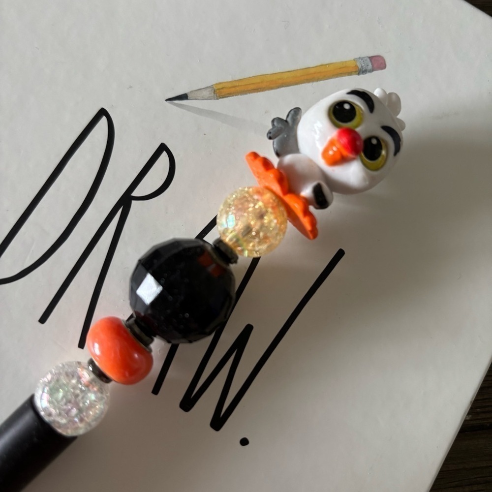 Disney Doorables: The Little Mermaid: Scuttle handmade beaded pen